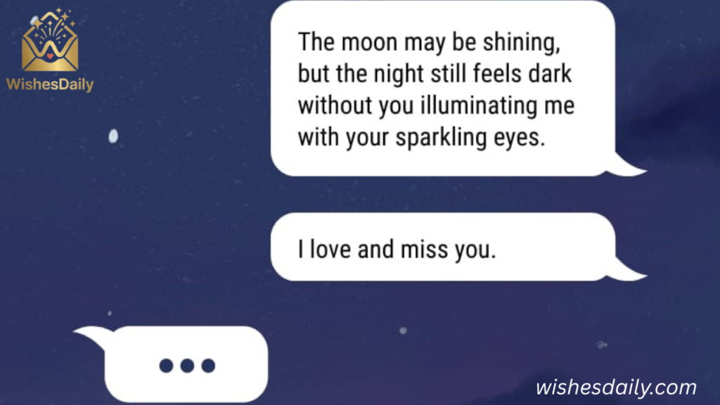 Good Night Texts When You Miss Her Deeply