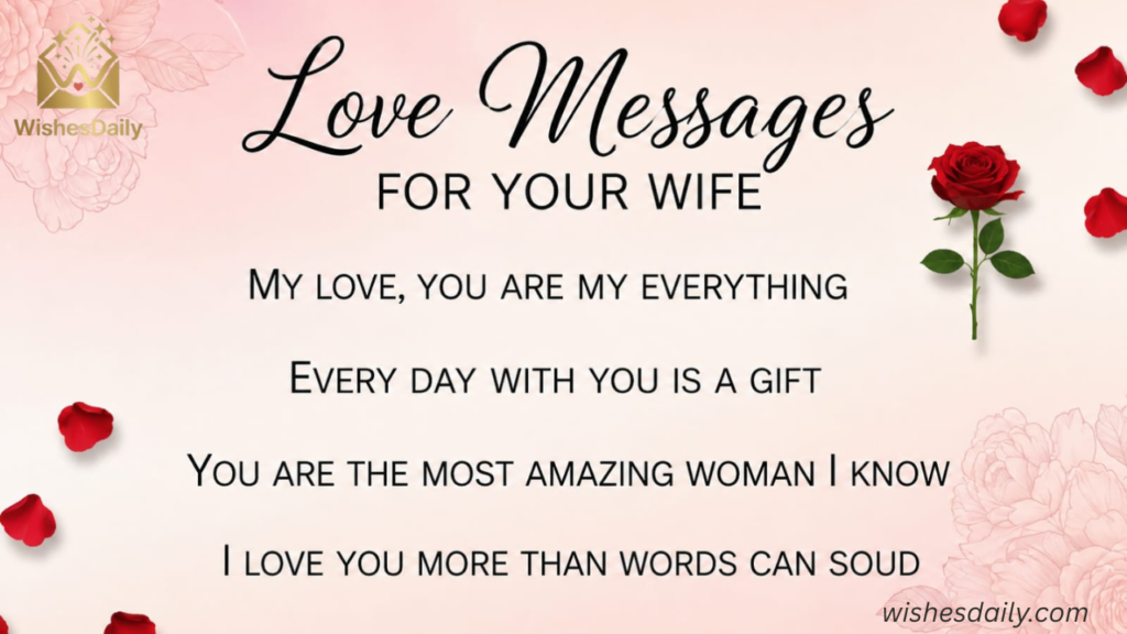 Love Messages for Your Wife