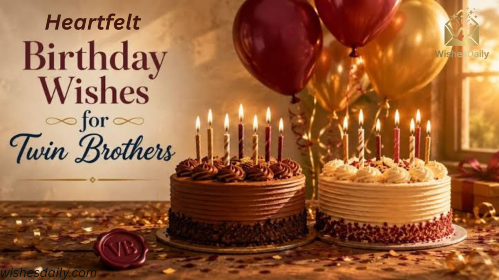 Heartfelt Birthday Wishes for Twin Brothers