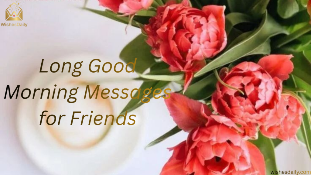 Long Good Morning Messages for Friends