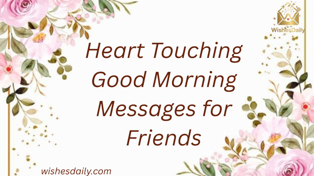 Heart Touching Good Morning Messages for Friends