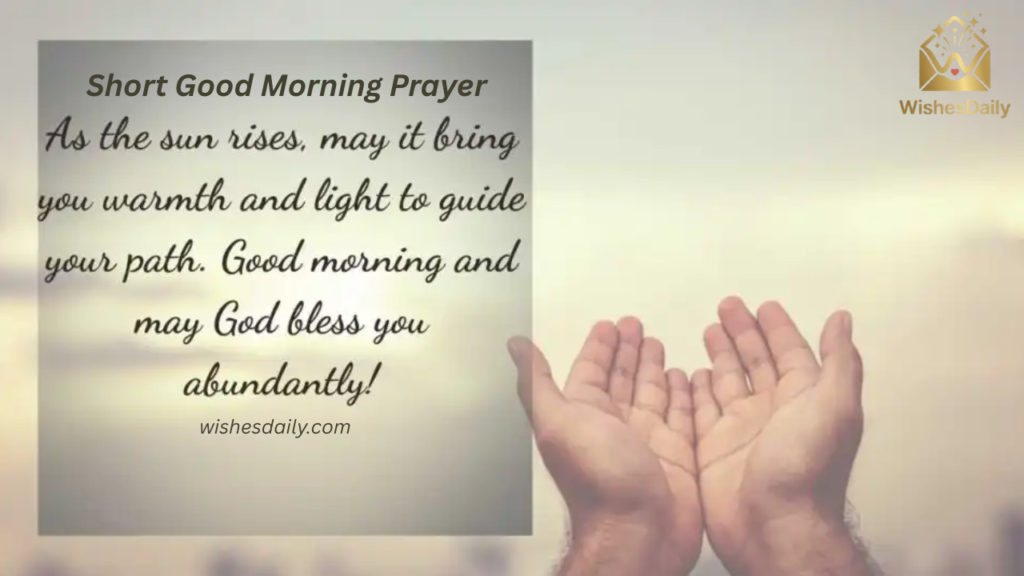 Short Good Morning Prayer Messages for a Friend