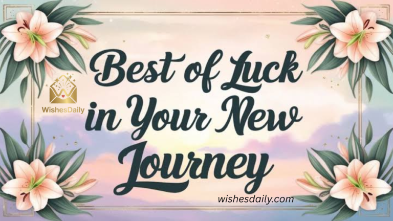 140+ Best of Luck in Your New Journey Messages That Feel Real